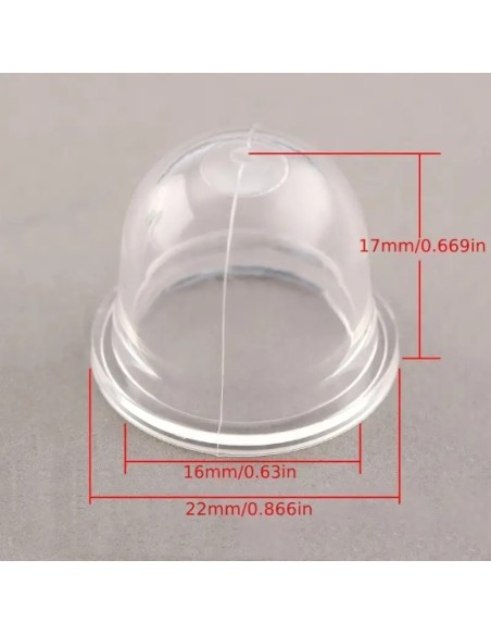 poire d'amorçage diamètre 22 mm